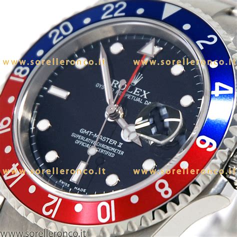 rolex gmt acciaio ghiera rossa e blu|rolex gmt master 2 prezzo.